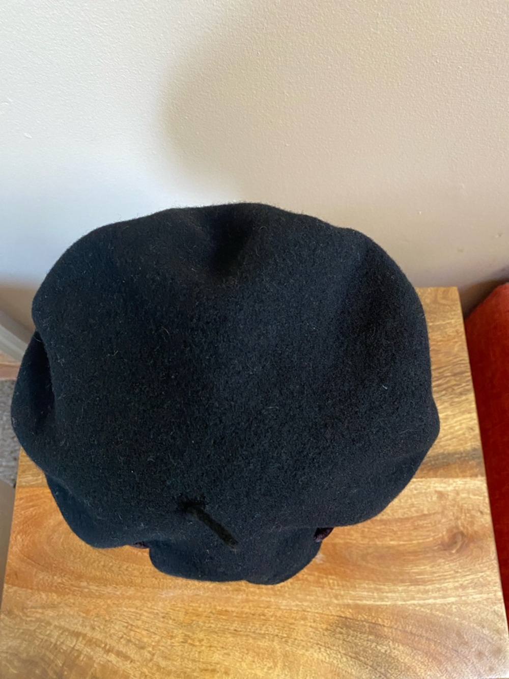 VTG 90’s Parkhurst Canada  Black Wool Beret Hat - Picture 7 of 10